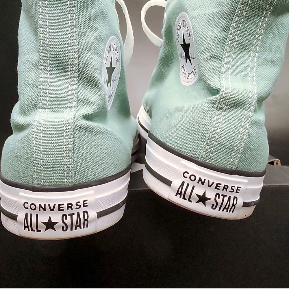 Converse All Star High Herby Green l NEW M10/W12 - Picture 7 of 8